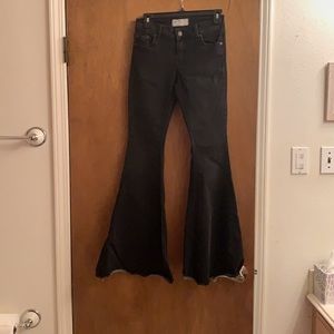Free People Denim Super Flare Jeans
